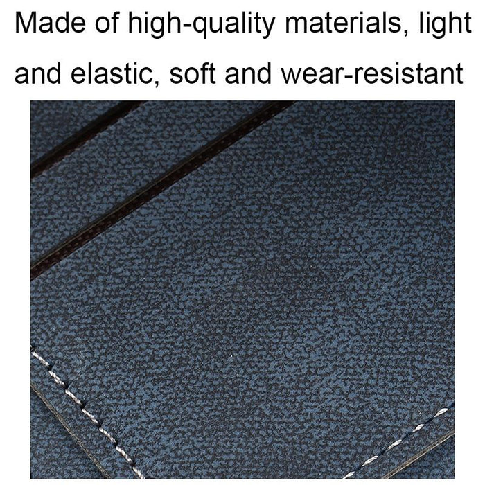 Synthetic Leather Men Short Wallet Large Capacity Multi-Card Slot Zipper Wallet