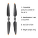 1 Pair Of Dji Air 3 Noise Reduction Propellers