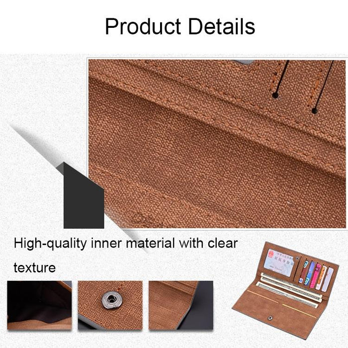 Men's Large Capacity Ultra-Thin Soft Wallet