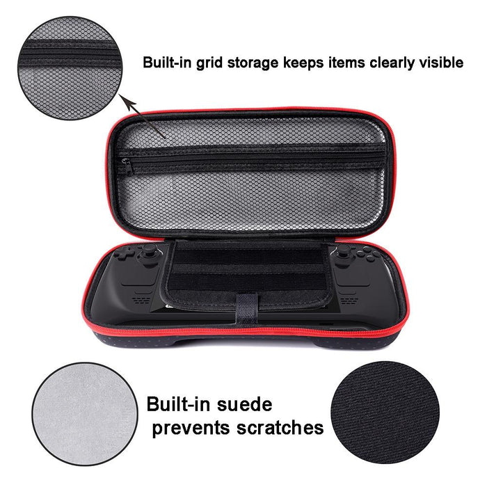 For Steam Deck Game Console Storage Bag Waterproof And Drop-Proof With Interlayer Black