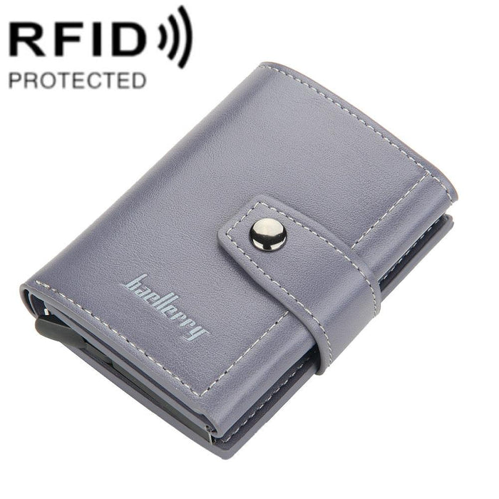 Secure Rfid Pop Up Card Wallet with Metal Shell