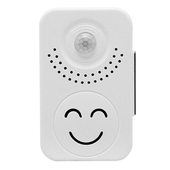 Small Horn Voice Announcement Sensor Entrance Voice Broadcaster Can Used As Doorbell - Battery Round