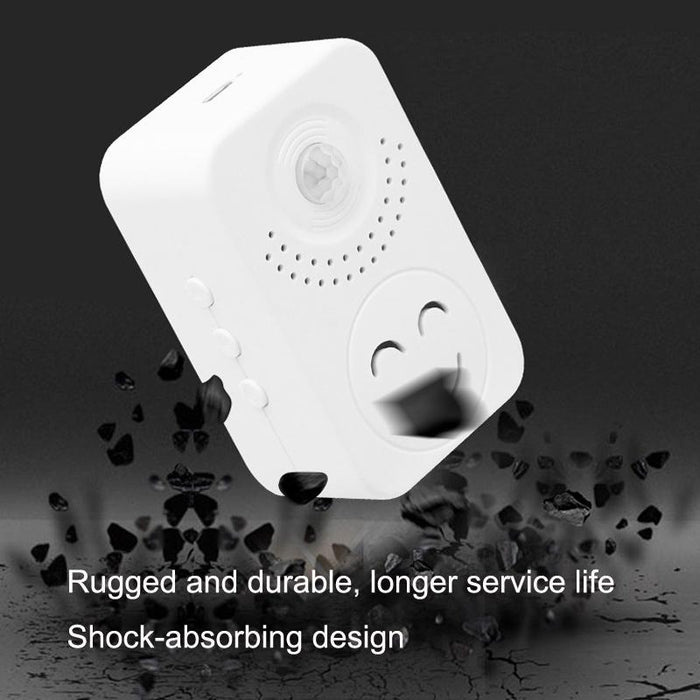 Small Horn Voice Announcement Sensor Entrance Voice Broadcaster Can Used As Doorbell - Battery Round