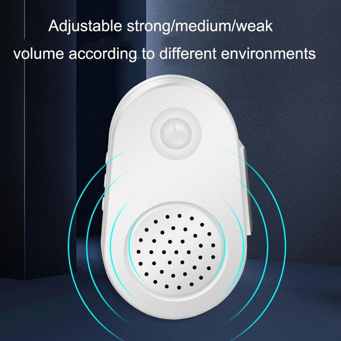 Small Horn Voice Announcement Sensor Entrance Voice Broadcaster Can Used As Doorbell - Battery Round