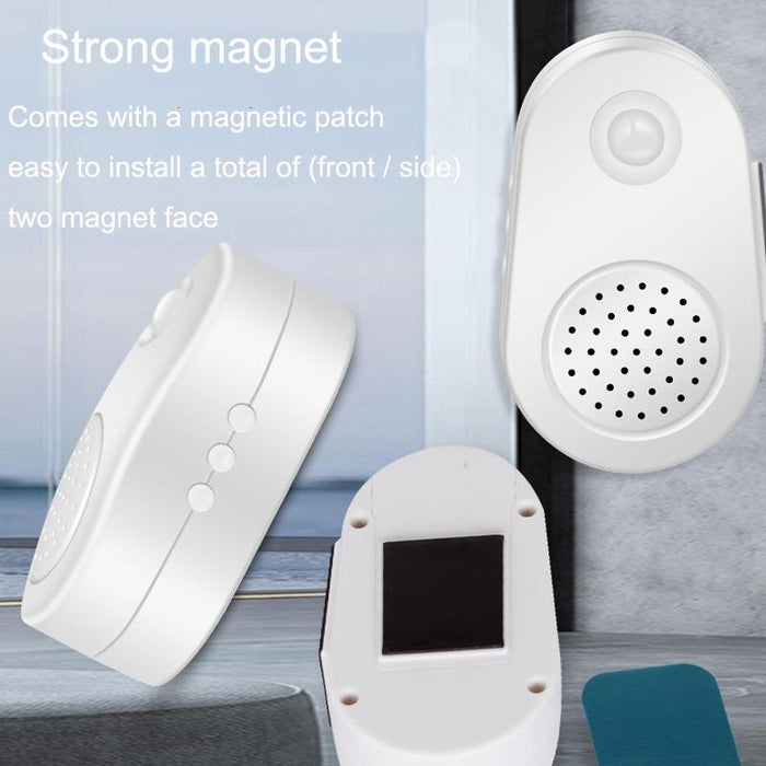 Small Horn Voice Announcement Sensor Entrance Voice Broadcaster Can Used As Doorbell - Battery Round