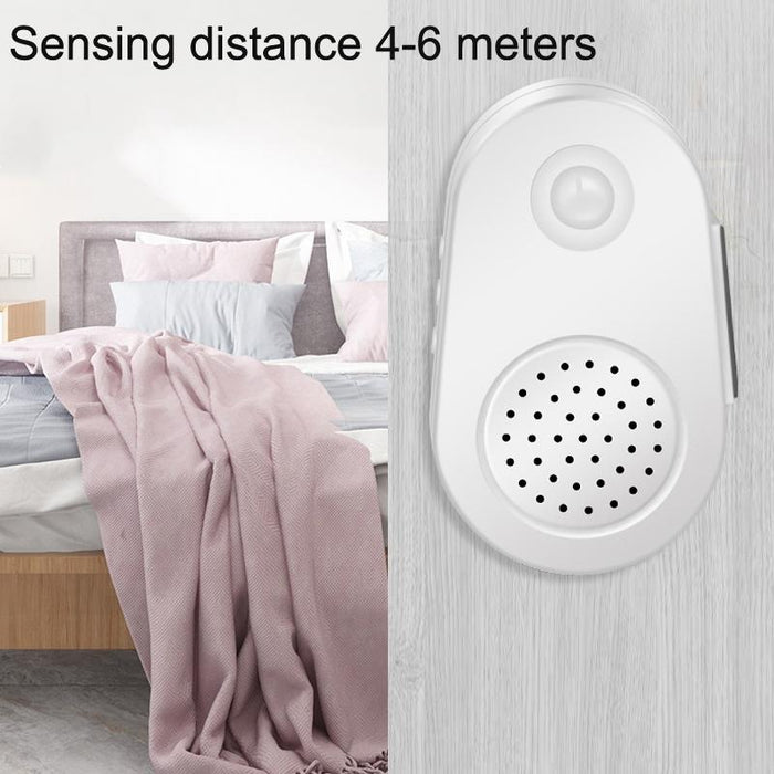 Small Horn Voice Announcement Sensor Entrance Voice Broadcaster Can Used As Doorbell - Battery Round