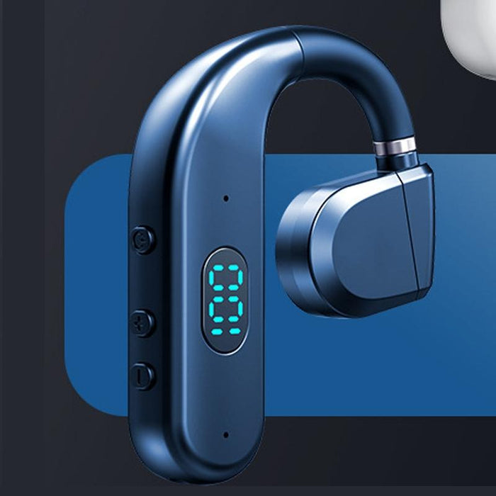 T50 Bluetooth 5.3 Wireless Headphone Single Ear Digital Display Stereo Earbuds Colour Boxed Black