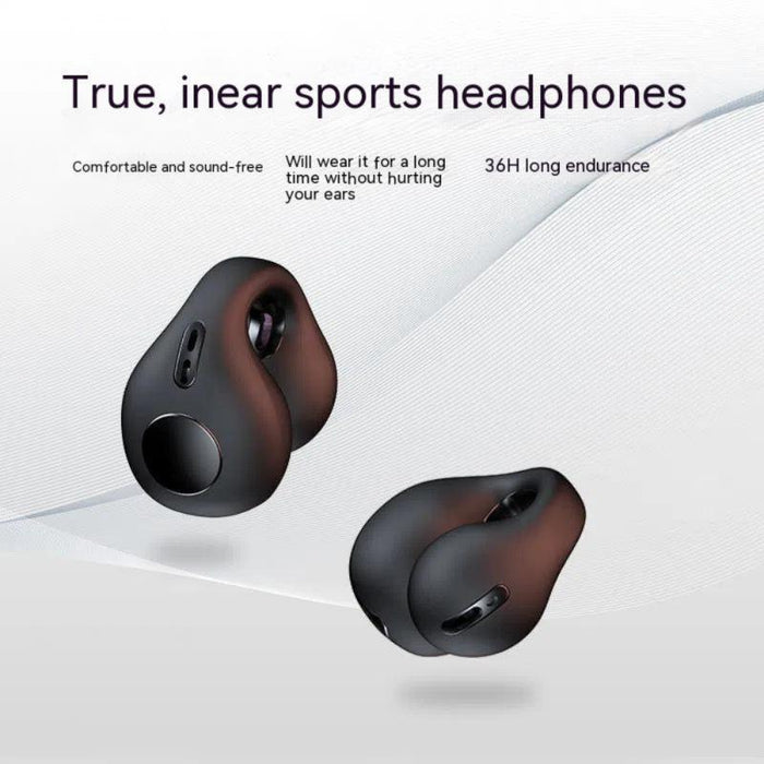 Jx80 Tws Wireless Bone Conduction Clip-On Ear Noise Reduction Bluetooth Headset