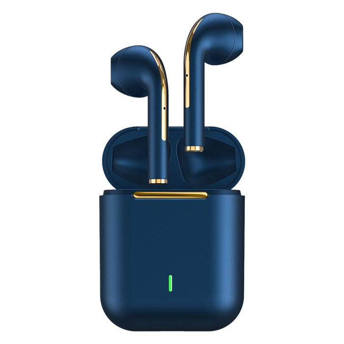 J18 Bluetooth 5.0 Tws In-Ear Wireless Long Battery Life Earphones Blue