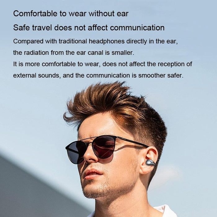 S19 Wireless Ear Clip Noise Reduction Bluetooth Bone Conduction No Delay Earphones