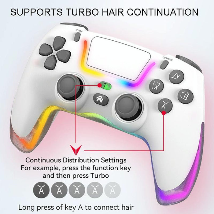 For Ps4 Dazzle Colour Light Wireless Bluetooth Grip