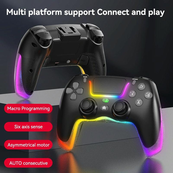 For Ps4 Dazzle Colour Light Wireless Bluetooth Grip