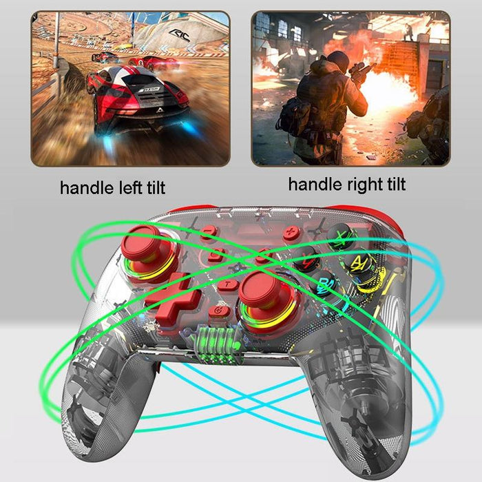 For Ps3 / Ps4 Dual Vibration Wireless Gamepad With Rgb Lights