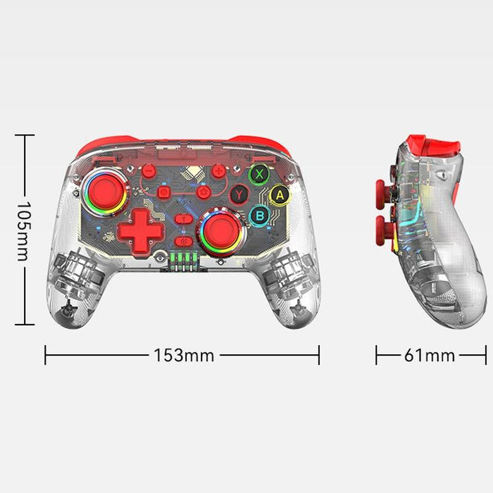 For Ps3 / Ps4 Dual Vibration Wireless Gamepad With Rgb Lights