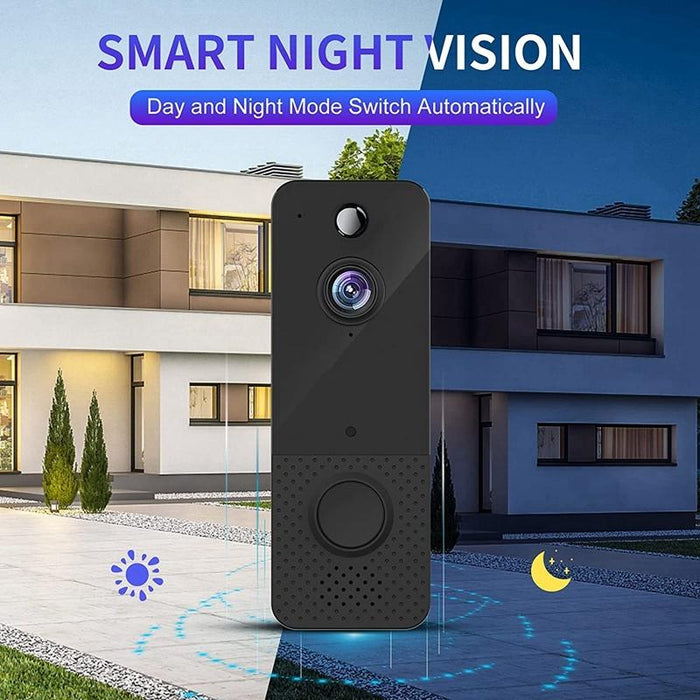 720P Wireless Wifi Remote Video Doorbell Intercom Infrared Night Vision Ai Recognition Doorbell - 1800 Mah