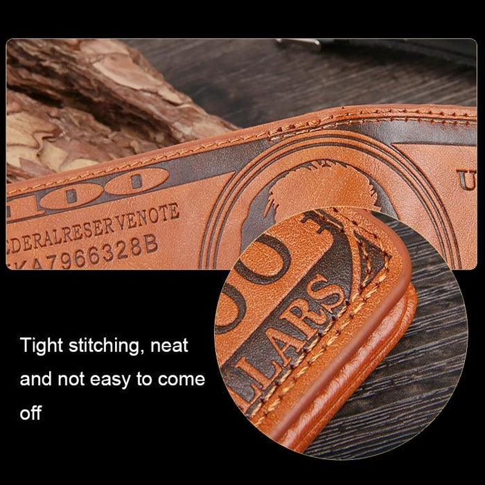 Retro Dollar Pattern Magnetic Buckle Multi-Card Slot Wallet