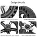 For Xiaomi M365 Electric Scooter 8.5-inch Rear Wheel Solid