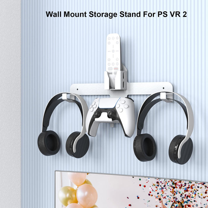 For Ps5 Vr2 Wall Storage Bracket Helmet/Headset/Handle/Remote Control Wall Storage Storage Shelf White