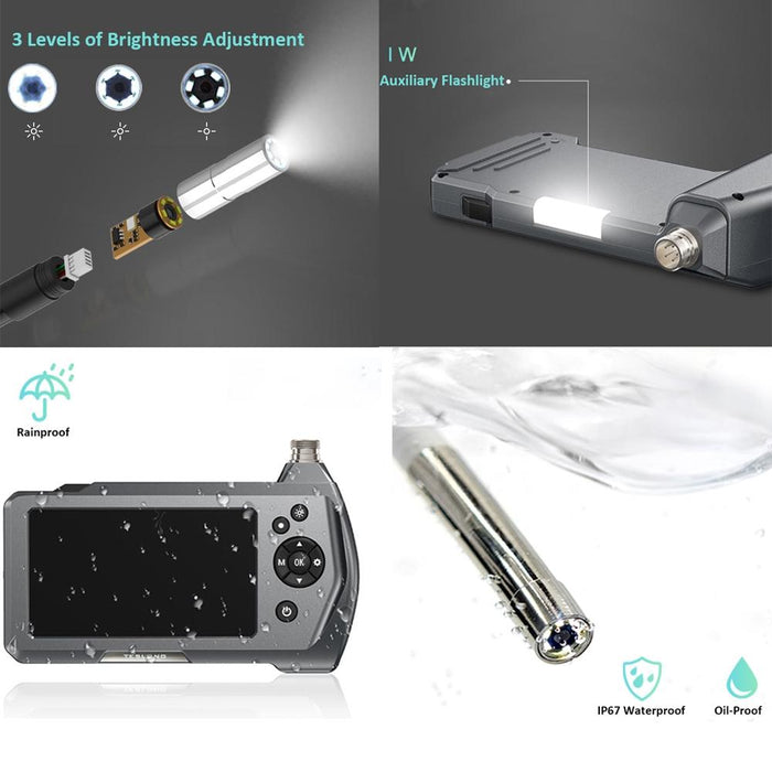 Nts450A 4.5-Inch Screen Industrial Handheld Endoscope With Light Speci 3.9Mm Lens-1M