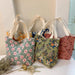 Floral Bag Casual Tote Large Capacity Corduroy Handbag