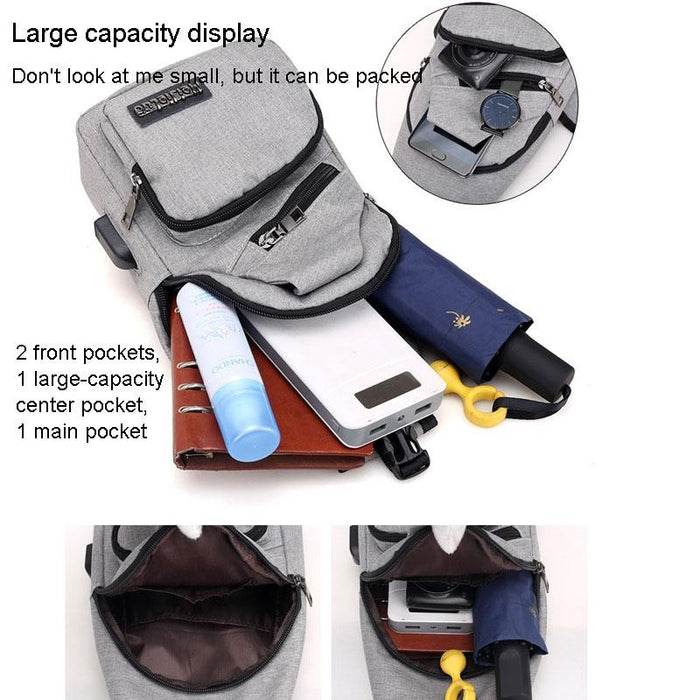 Versatile Men Crossbody Bag For Sports And Everyday Use