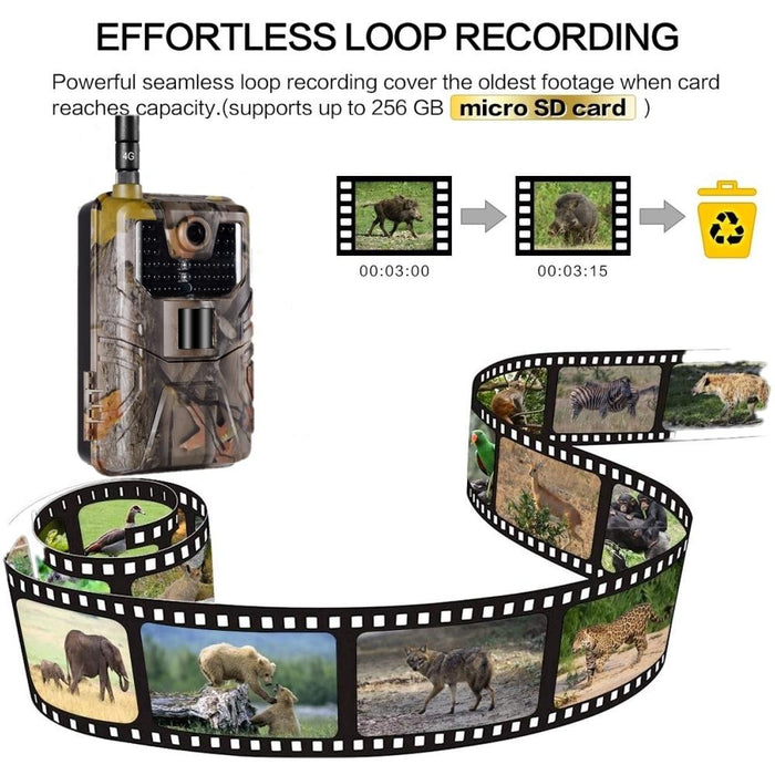 36mp 4k 4g Hunting Camera with App Control for Remote