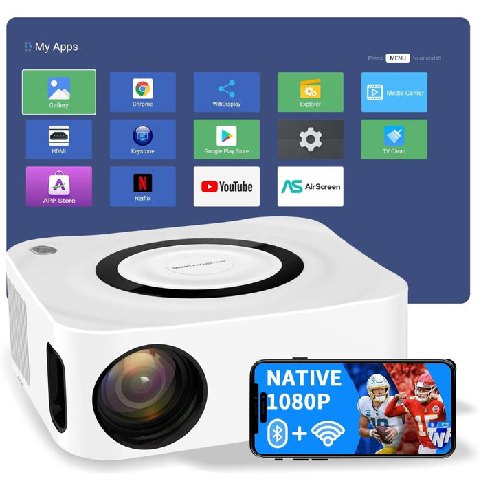 Home Hd Projector 1080P Bluetooth Wifi Mobile Phone Smart Projector