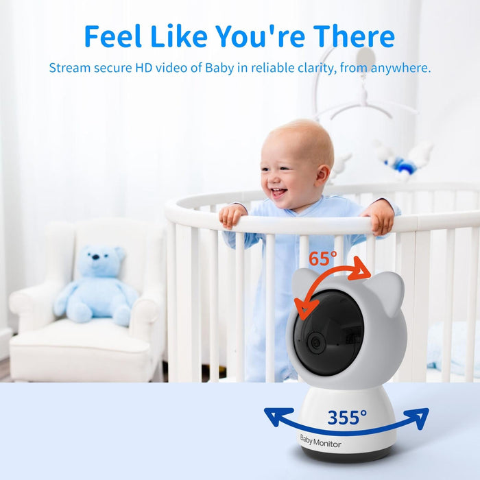 5 Inch Hd Baby Monitor Wireless Wifi Baby Care Camera