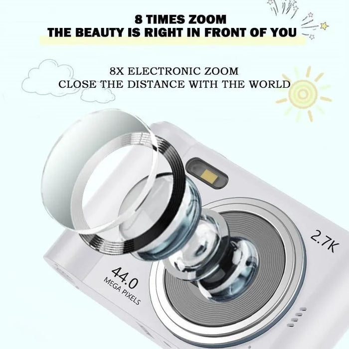 2.4-Inch Tft Colour Screen Hd Digital Camera Portable Travel 8X Zoom Smart Camera