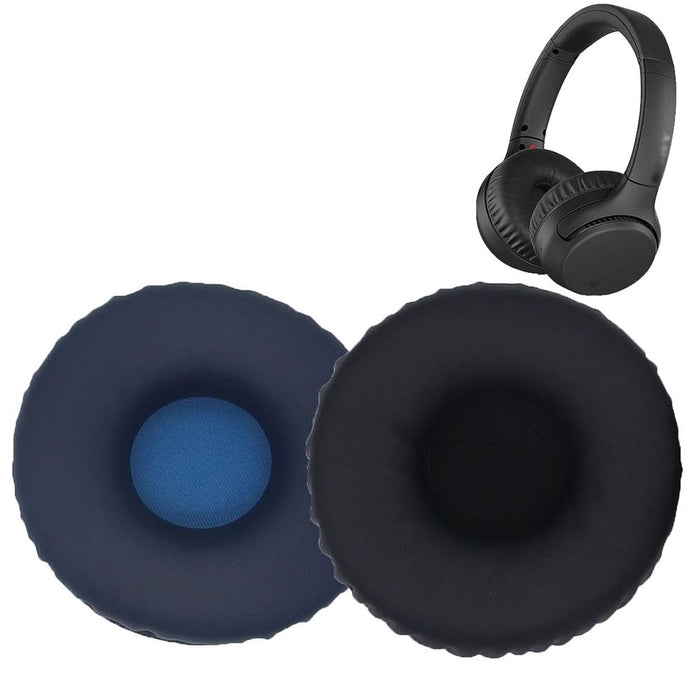 2Pcs For Sony Wh-Xb700 Headphone Sponge Leather Case Earmuff Protective Cover Black