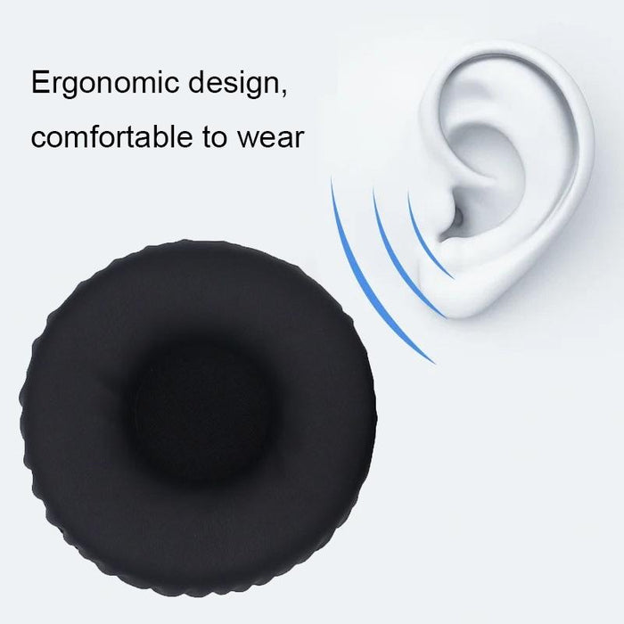 2Pcs For Sony Wh-Xb700 Headphone Sponge Leather Case Earmuff Protective Cover Black