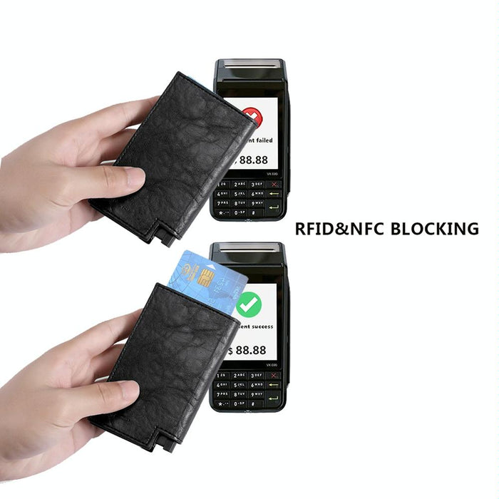 Pop-up Rfid Bifold Wallet with Card Holder