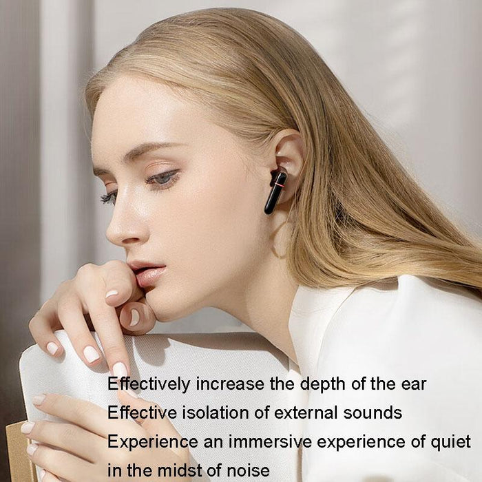 Semi-In-Ear Wireless Bluetooth Earphones With Digital Display Charging Compartment