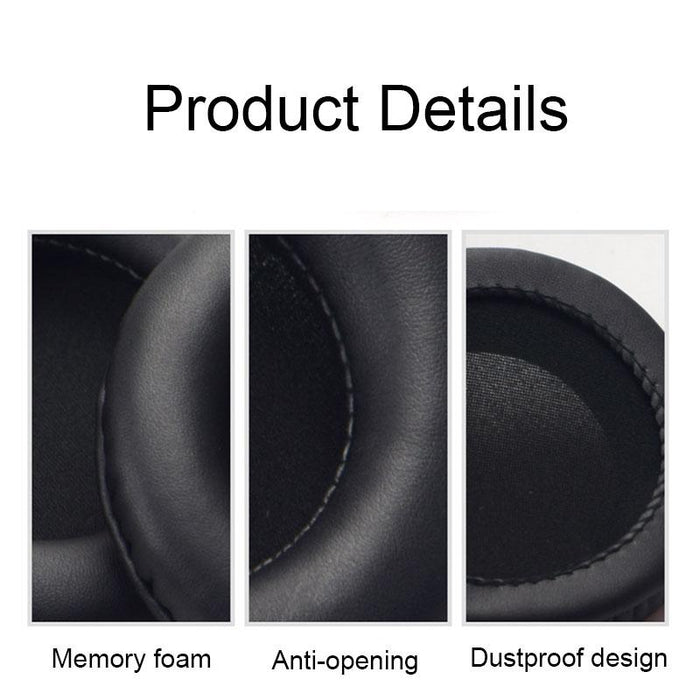 2Pcs For Somic G941 Headphone Ear Cotton Earmuff Replacement Headset Ear Cushion Leather Case Black