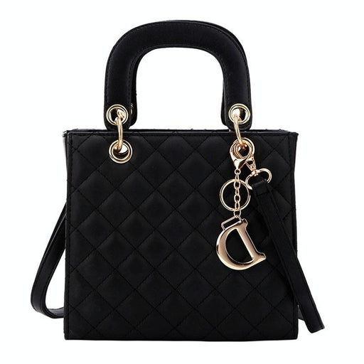 Rhombus Pattern Women Handbag Texture Leather Crossbody Bag