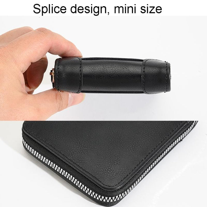 Rfid-protected Men Zip Wallet - Secure & Stylish