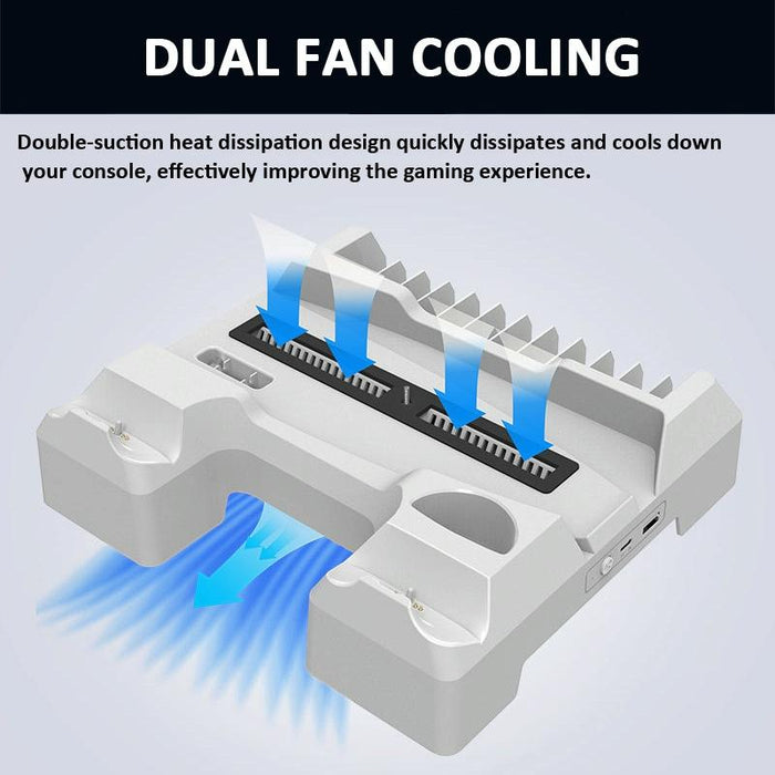 For Ps5 Dual-Seat Charging And Cooling Base Bracket Storage Rack