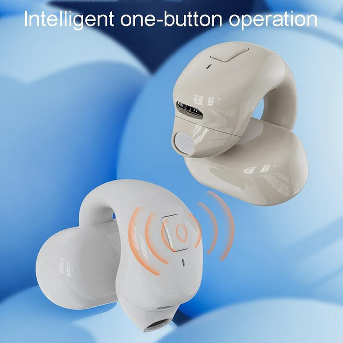 Clip-On Single Ear Bluetooth Earphone Wireless Earphone For Sports And Gaming