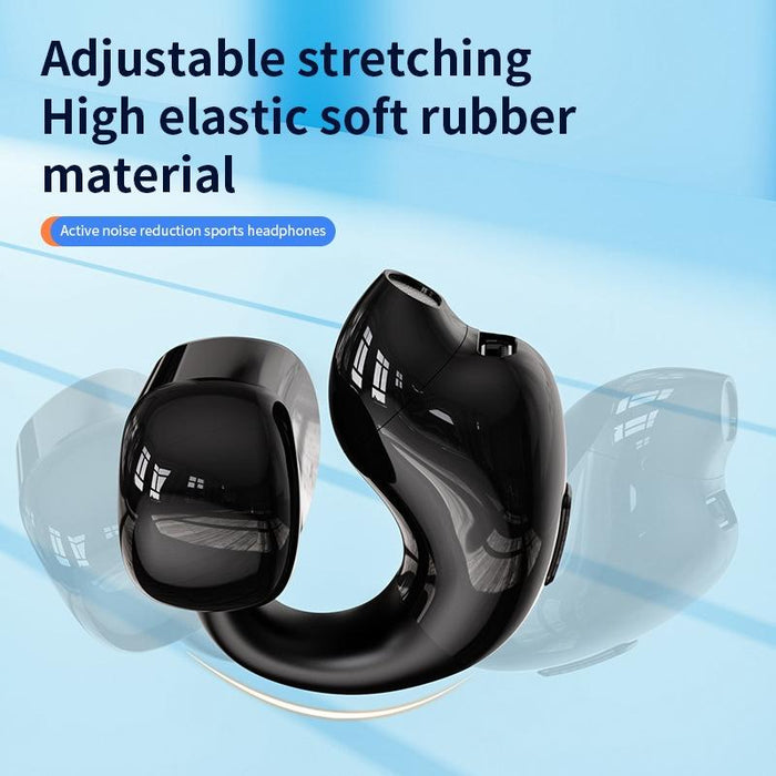 Clip-On Single Ear Bluetooth Earphone Wireless Earphone For Sports And Gaming