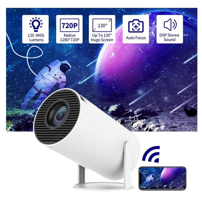 Hy300 Smart Projector Android 11.0 System 120 Lumen Portable Projector