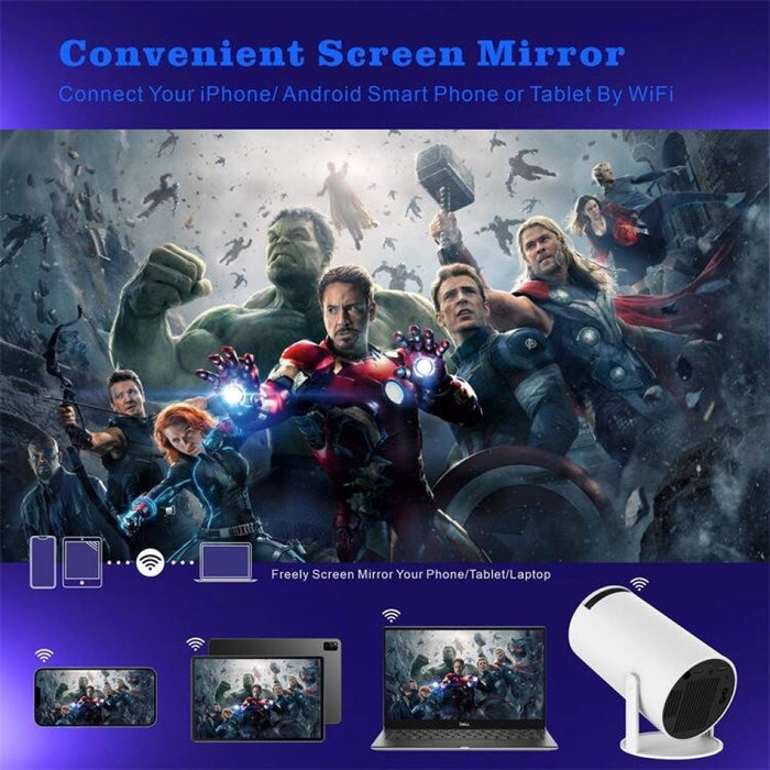 Hy300 Smart Projector Android 11.0 System 120 Lumen Portable Projector