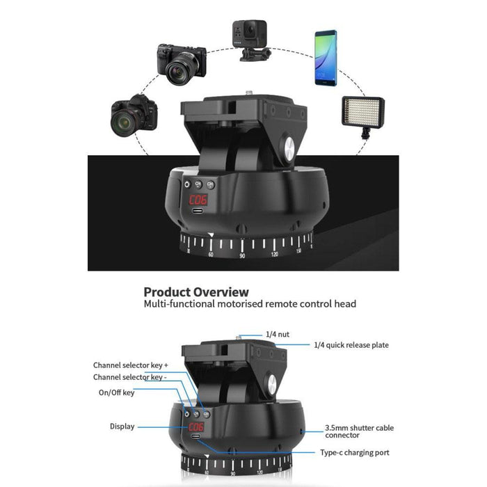 Yt1200 Electric Gimbal Multifunctional Live Dual-Shaft Control