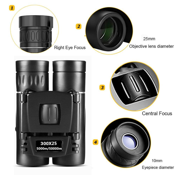Foldable Hunting Binoculars for Outdoor Adventures