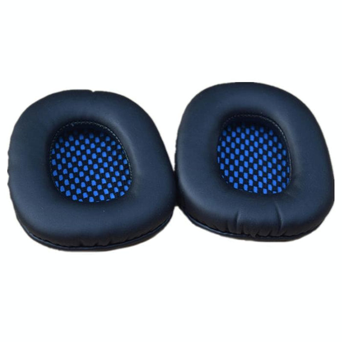 2Pcs For Sades Sa-901/922/708/906I Sponge Headset Cover Leather Earmuffs Blue Mesh Model