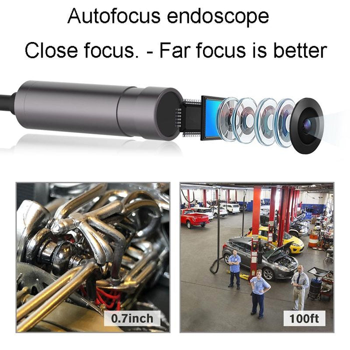 5M 3 In 1 Usb Phone Borescope For Auto Repair 500W Pixel Auto Focus