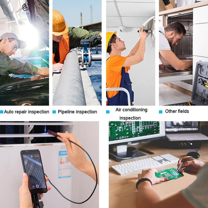 5M 3 In 1 Usb Phone Borescope For Auto Repair 500W Pixel Auto Focus