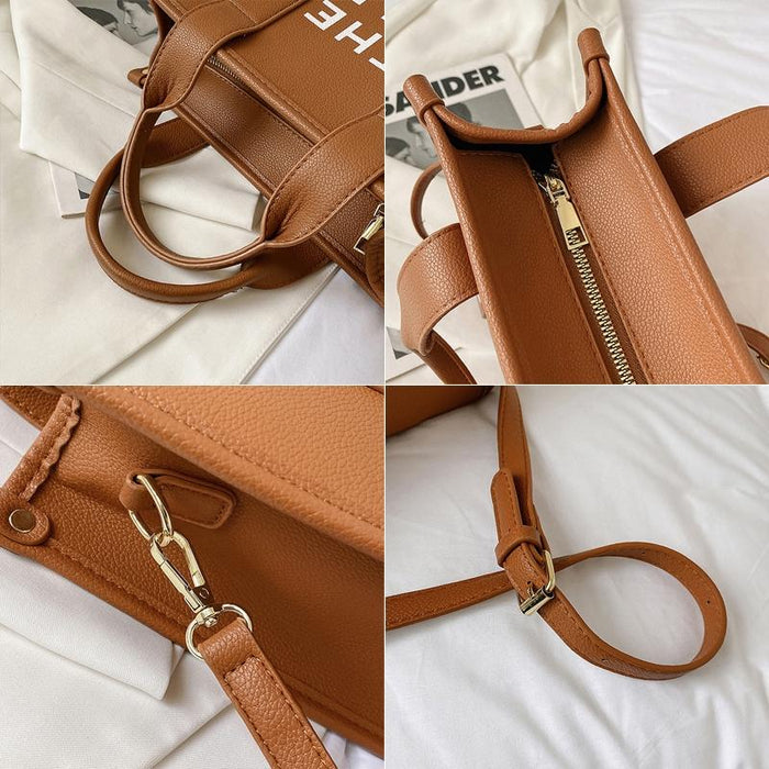 Stylish Pu Leather Crossbody Tote For Women