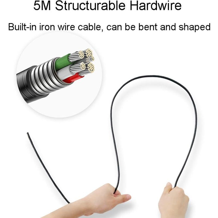 8Mm Dual Lens Hd 4.5 Inch Large Screen Borescope Auto Repair Tool 5M