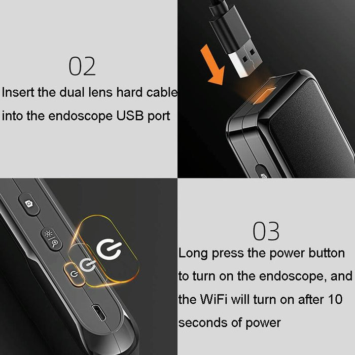 Wf150 5Mm Wifi Connected Hd Industrial Borescope Industrial Maintenance Tools