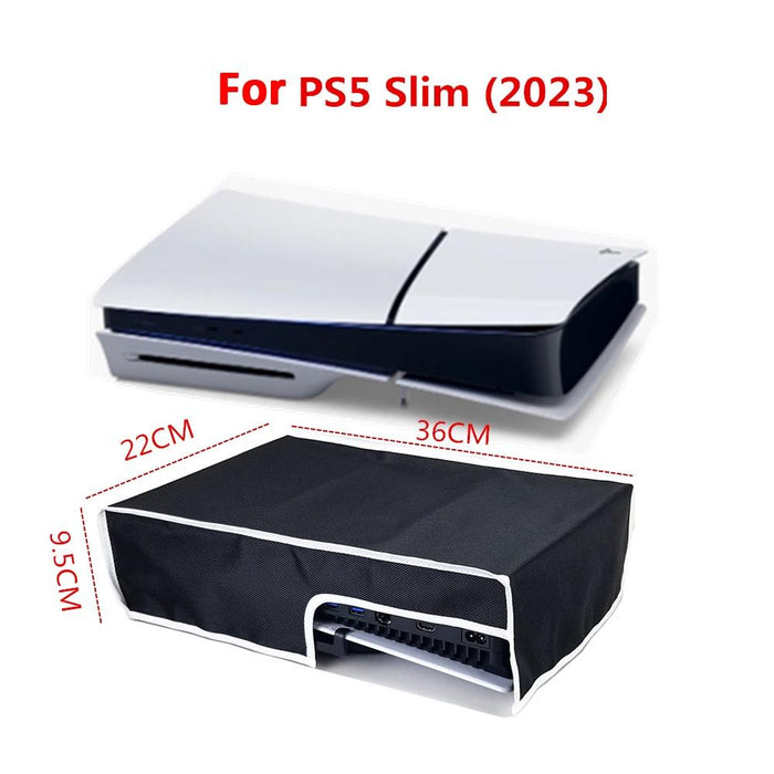 For Ps5 Slim Disc & Digital Host Dust Cover Protective Case - Horizontal Black